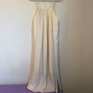 Elegant Cream Maxi Dress